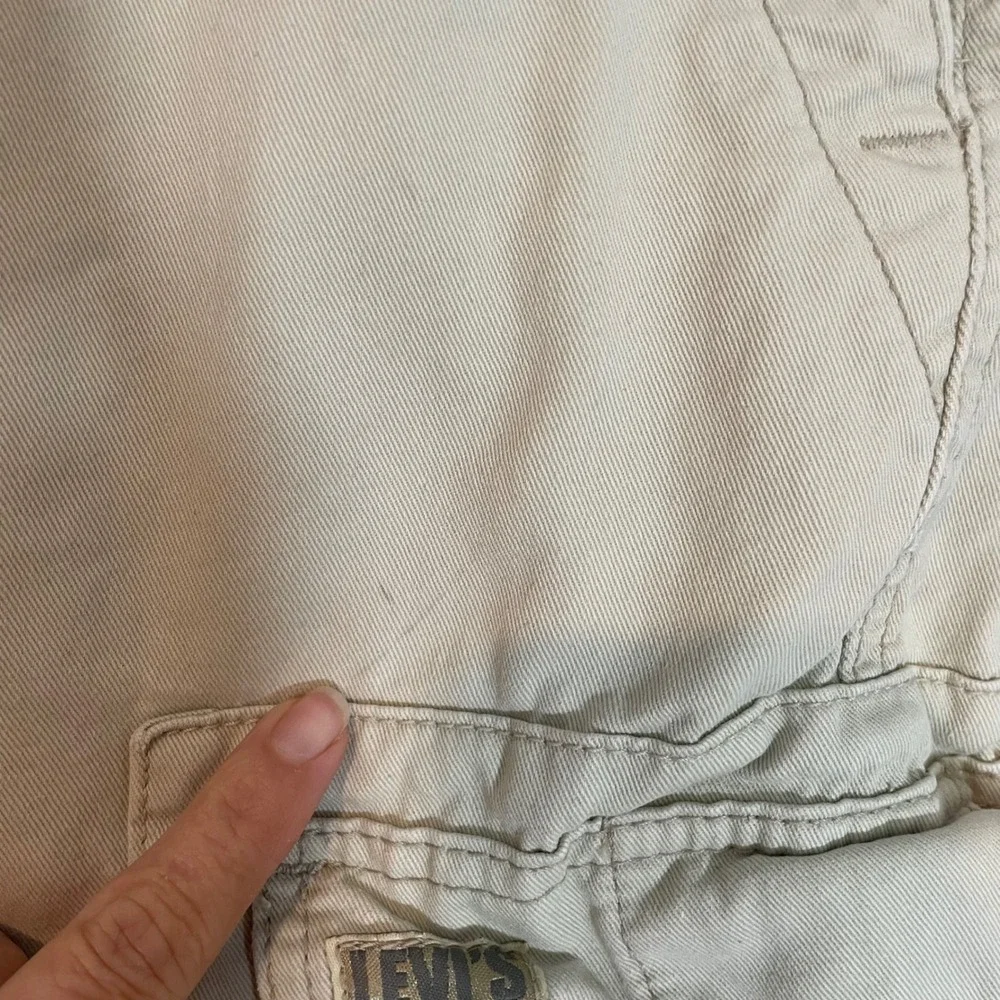 Levis Mens Tan Khaki Cargo Shorts Relaxed Fit Utility Size 34 Baggy Y2K Workwear